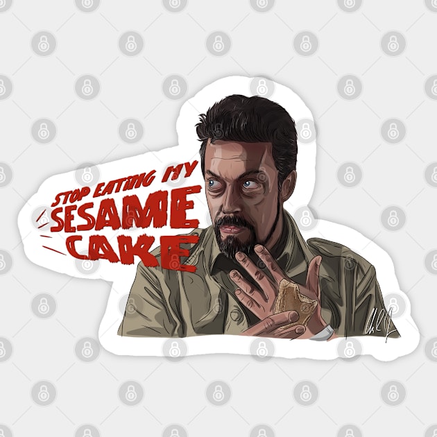 Congo: Homolka Eats Cake Sticker by 51Deesigns